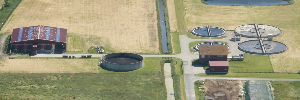 Luftbild vom Klärwerk